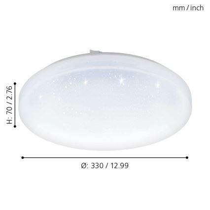 Eglo - Φως οροφής LED LED/17,3W/230V