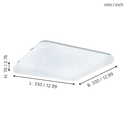 Eglo - Φως οροφής LED LED/17,3W/230V