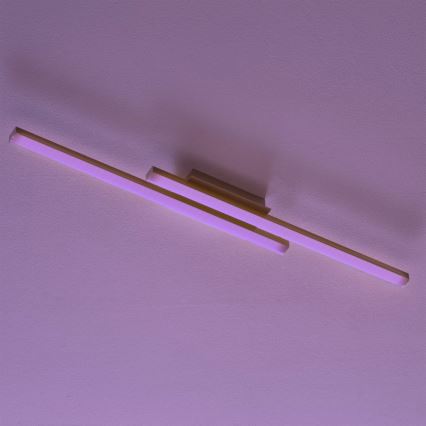 Eglo - LED RGBW Ρυθμιζόμενο επιφανειακό φωτιστικό οροφής FRAIOLI-Z LED/34W/230V 2700-6500K + τηλεχειριστήριο