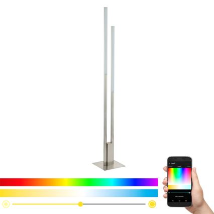 Eglo - LED RGB Ρυθμιζόμενο επιδαπέδιο φωτιστικό FRAIOLI-C 2xLED/17W/230V