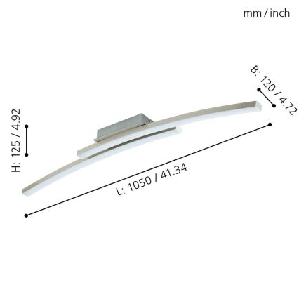 Eglo- LED RGB Dimming πολύφωτο FRAIOLI-C 2xLED/17W/230V