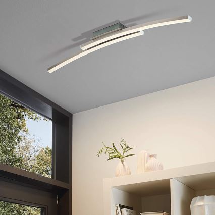 Eglo 97909 - LED RGB Ρυθμιζόμενο επιφανειακό φωτιστικό οροφής FRAIOLI-C 2xLED/17W/230V