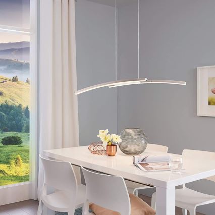 Eglo - LED RGB Ρυθμιζόμενο φωτιστικό οροφής με καλώδιο FRAIOLI-C 2xLED/17W/230V