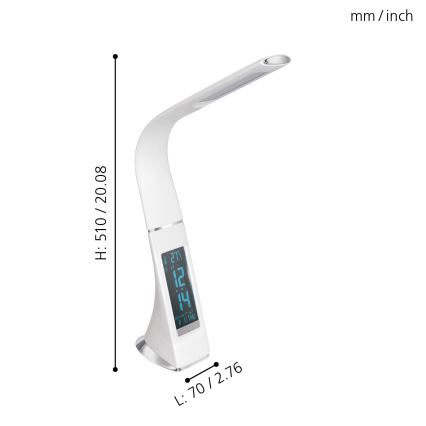 Eglo - Με Dimmer Επιτραπέζια λάμπα LED  LED/3,2W/230V