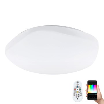 Eglo 97921 - LED RGB ρυθμιζόμενο φωτιστικό οροφής TOTARI-C LED/34W/230V + τηλεχειριστήριο