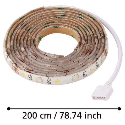 Eglo - RGB LED Ρυθμιζόμενη Ταινία LED/10W/230V IP20 2m