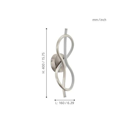 Eglo 97939 - Επιτοίχιο φωτιστικό LED NOVAFELTRIA LED/10W/230V