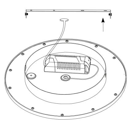 Eglo - Φωτιστικό οροφής LED RGBW SARSINA-C LED/16W/230V + τηλεχειριστήριο