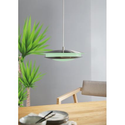 Eglo 98043 - Ρυθμιζόμενο φωτιστικό οροφής LED RGBW με καλώδιο MONEVA-C LED/18W/230V