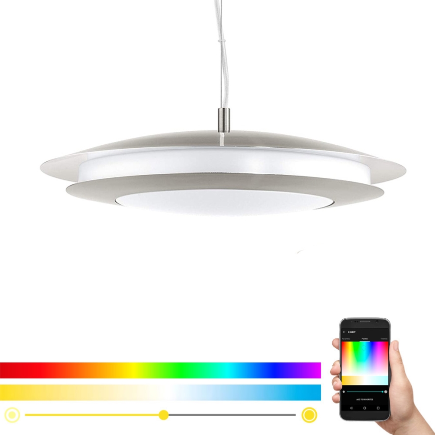Eglo - LED RGB Dimming πολύφωτο κρεμαστό MONEVA-C LED/27W/230V