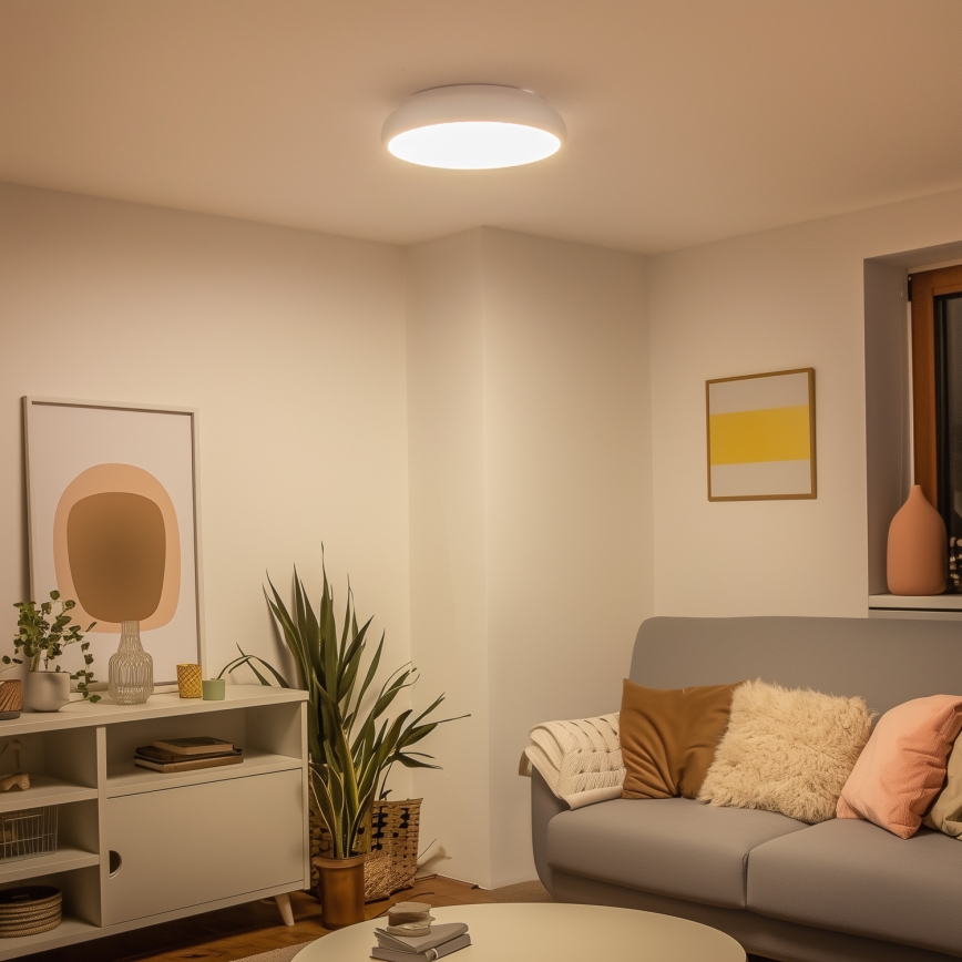 Eglo 98045 - LED RGB φωτιστικό οροφής με ρύθμιση φωτεινότητας RIODEVA-C LED/27W/230V