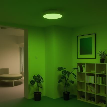 Eglo 98045 - LED RGB φωτιστικό οροφής με ρύθμιση φωτεινότητας RIODEVA-C LED/27W/230V