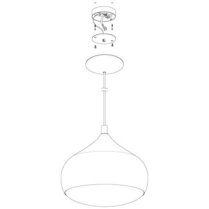 Eglo 98047 - Ρυθμιζόμενο κρεμαστό φωτιστικό LED RGBW με καλώδιο COMBA-C LED/18W/230V