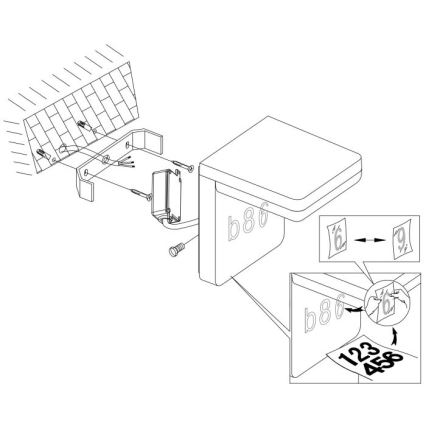 Eglo - Αριθμός οικίας LED LED/11W/230V IP44