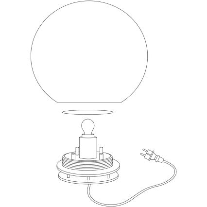 Eglo 98106 - Εξωτερικό φωτιστικό LED RGBW MONTEROLO-C 1xLED/9W/230V IP65 Ø390