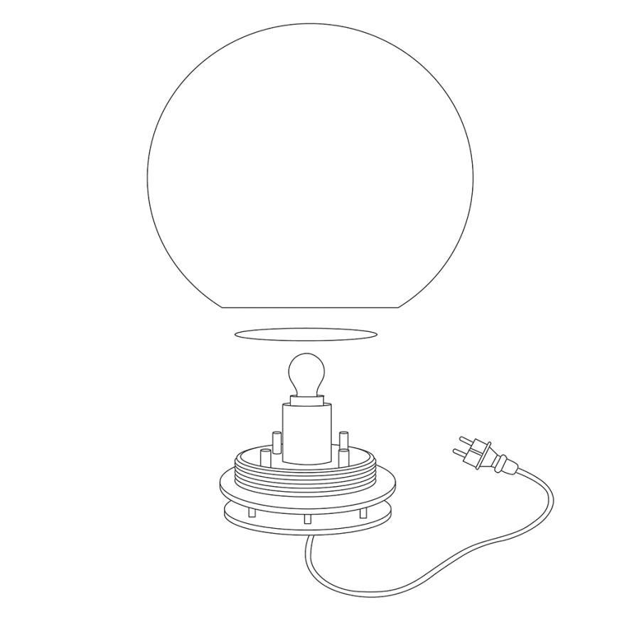 Eglo - Λάμπα εξωτερικού χώρου LED RGBW MONTEROLO-C 1xLED/9W/230V IP65 ø600