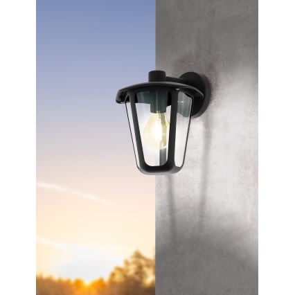 Eglo 98121 - Φως τοίχου εξωτερικού χώρου MONREALE 1xE27/60W/230V μαύρο IP44