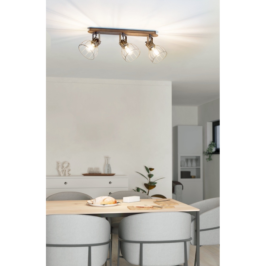 Eglo 98136 - Φωτιστικό σποτ SAMBATELLO 3xE27/40W/230V