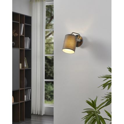 Eglo 98138 - Επιτοίχιο σημειακό φωτιστικό VILLABATE 1xE27/10W/230V