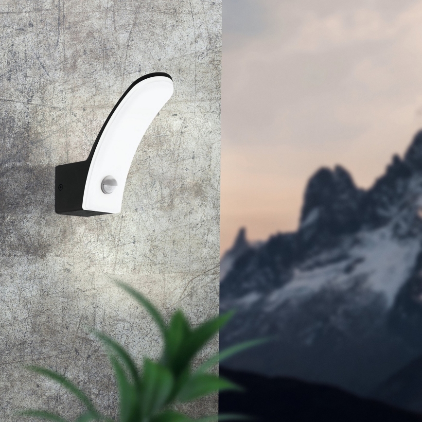 Eglo - Φως τοίχου εξωτερικού χώρου LED με αισθητήρα LED/11W/230V IP44