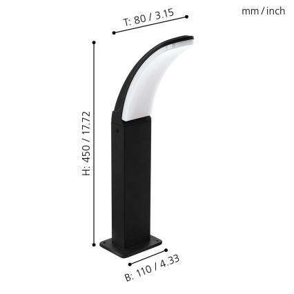 Eglo - Λάμπα εξωτερικού χώρου LED LED/11W/230V IP44