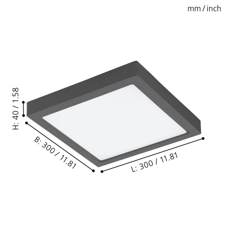 Eglo - LED Ρυθμιζόμενο εξωτερικό φωτιστικό ARGOLIS-C LED/22W/230V IP44 Bluetooth