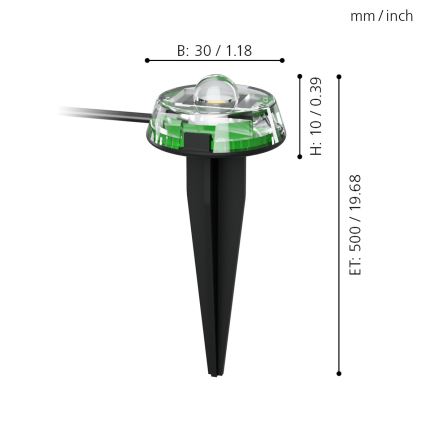 Eglo - LED Διακοσμητικά λαμπάκια εξωτερικού χώρου 9xLED 10m IP65 θερμό λευκό