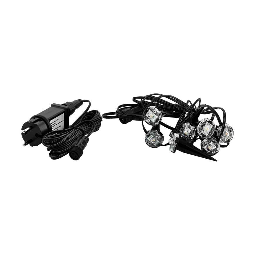 Eglo - LED Εξωτερική διακοσμητική γιρλάντα 9xLED 10m IP65 θερμό λευκό