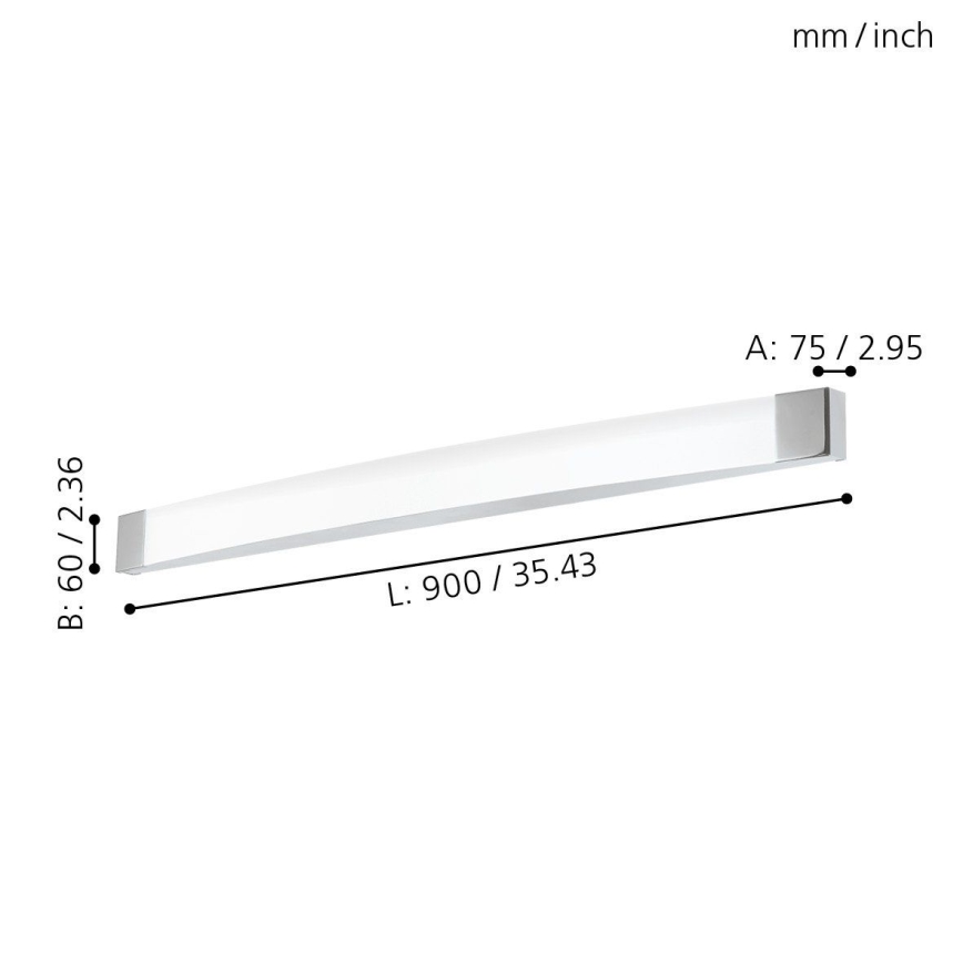 Eglo - Φως τοίχου μπάνιου LED LED/24W/230V IP44