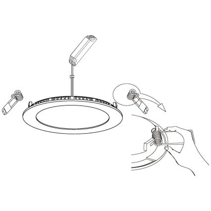 Eglo - Κρεμαστό φως οροφής dimmer LED LED/5W/230V + RC