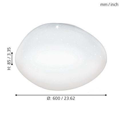 Eglo - Φως οροφής dimmer LED LED/36W/230V + RC