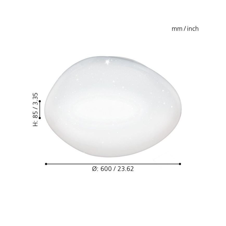 Eglo - Φως οροφής dimmer LED LED/36W/230V + RC
