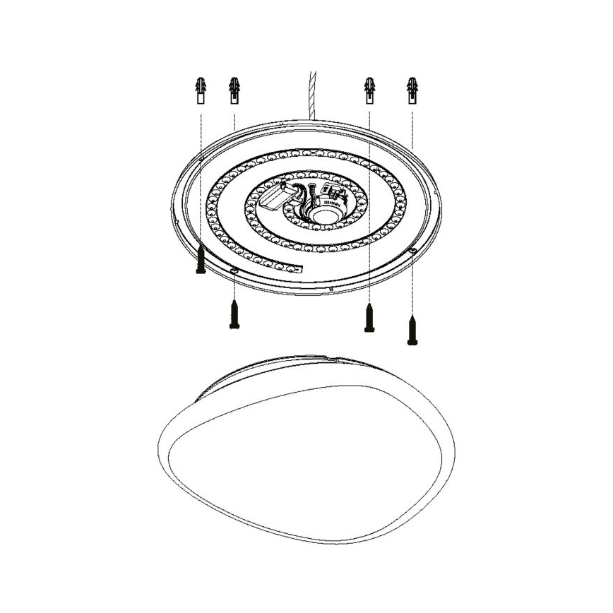 Eglo - Φως οροφής dimmer LED LED/36W/230V + RC