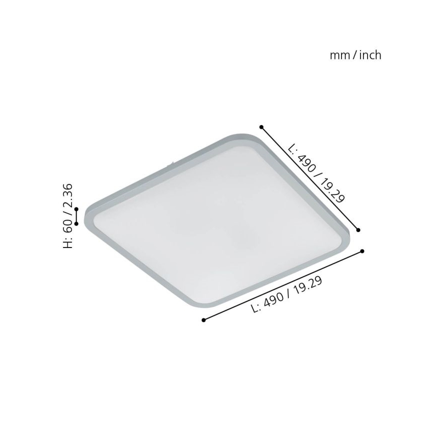 Eglo - Φως οροφής dimmer LED LED/30W/230V + RC