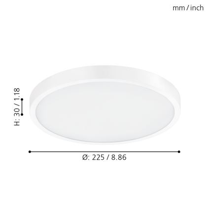 Eglo - Φως οροφής dimmer LED LED/14W/230V + RC