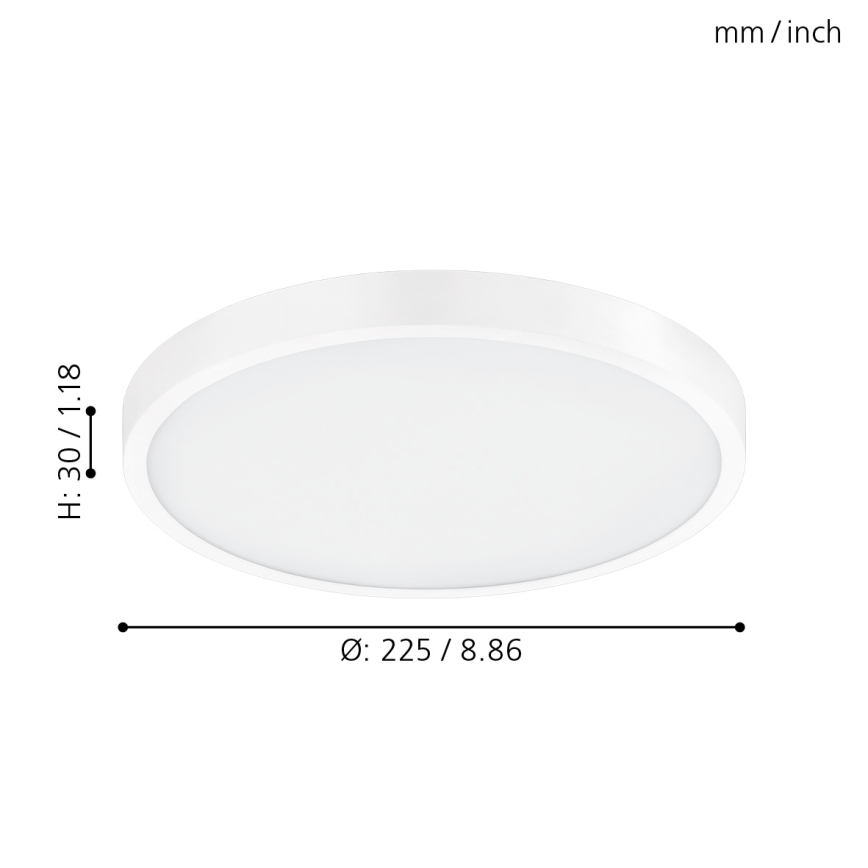 Eglo - Φως οροφής dimmer LED LED/14W/230V + RC