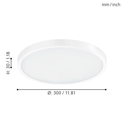 Eglo - Φως οροφής dimmer LED LED/20W/230V + RC
