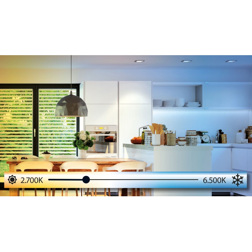 Eglo - LED Ρυθμιζόμενο φωτιστικό μπάνιου LED/12W/230V IP44 + τηλεχειριστήριο