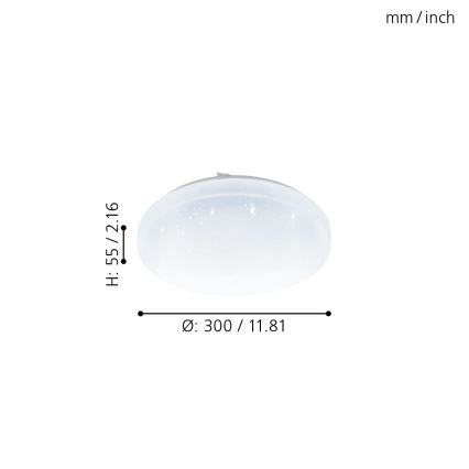 Eglo - Φως μπάνιου dimmer LED LED/12W/230V IP4+ RC