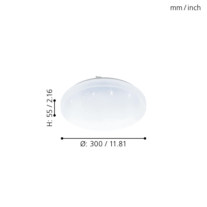Eglo - Φως μπάνιου dimmer LED LED/12W/230V IP4+ RC