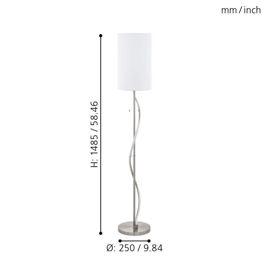 Eglo - Επιδαπέδιο φωτιστικό LED 1xE27/60W/230V + LED/11,8W
