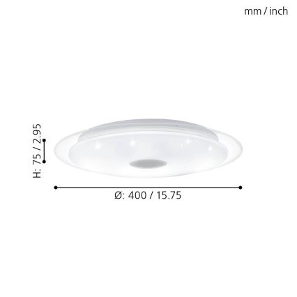 Eglo - Φως οροφής dimmer LED LED/24W/230V + RC