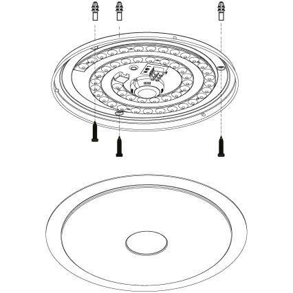 Eglo - Φως οροφής dimmer LED LED/24W/230V + RC