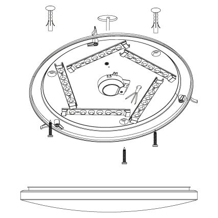 Eglo - Φως οροφής LED LED/19,5W/230V