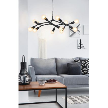 Eglo - Πολύφωτο σε σχοινί 12xE27/60W/230V