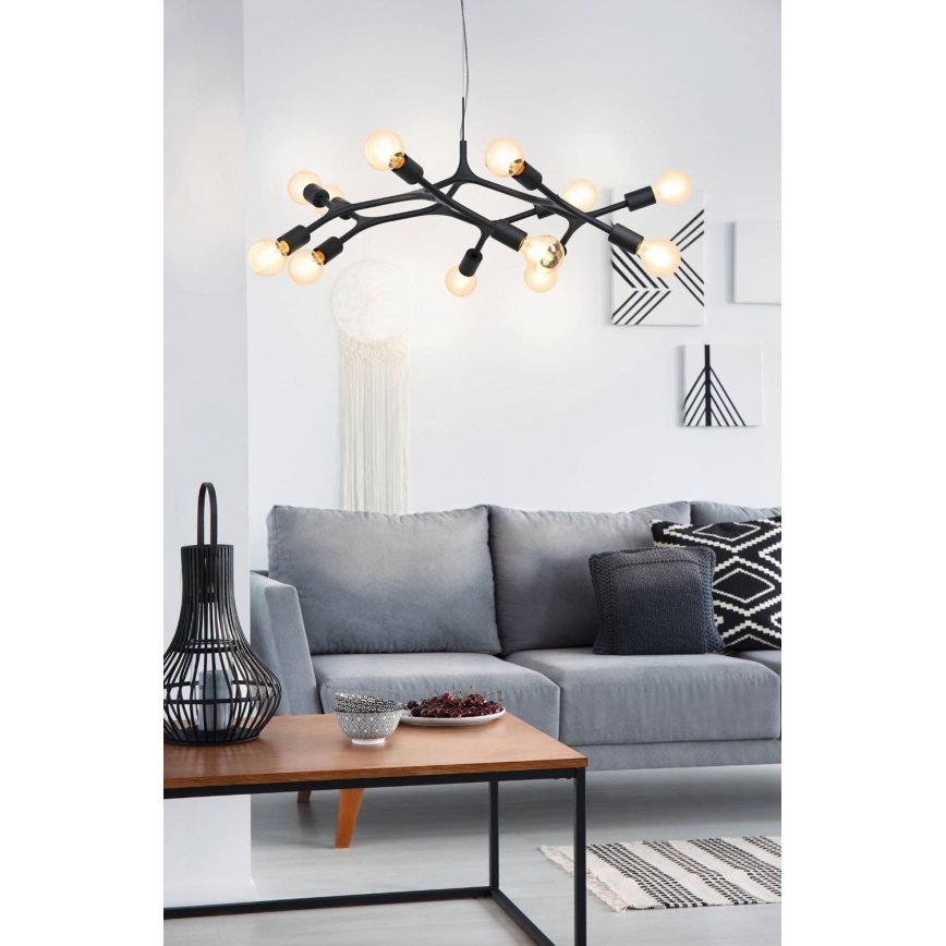 Eglo - Πολύφωτο σε σχοινί 12xE27/60W/230V