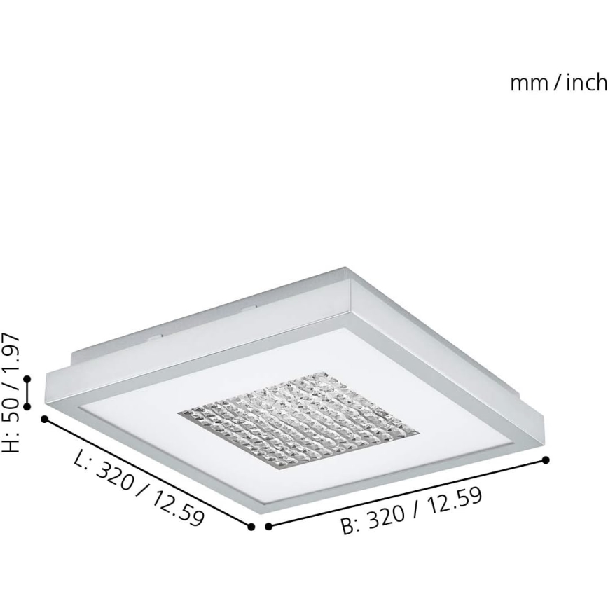 Eglo 98369 - LED Ρυθμιζόμενο φωτιστικό οροφής PESCATE LED/24W/230V