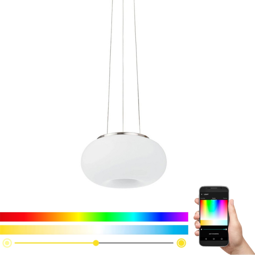 Eglo - LED RGB Κρεμαστό φωτιστικό οροφής ντιμαριζόμενο OPTICA-C LED/21W/230V διάμετρος 37,5 cm