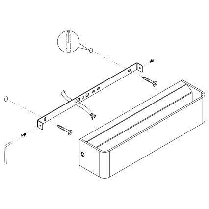 Eglo - Φως τοίχου LED LED/12W/230V