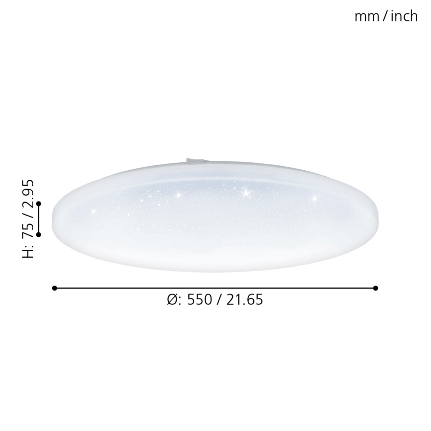 Eglo - Φως οροφής LED LED/49,5W/230V